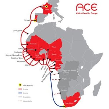 ACE submarine cable brings connectivity to West Coast of Africa