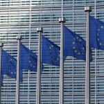 Flags outside European Commission