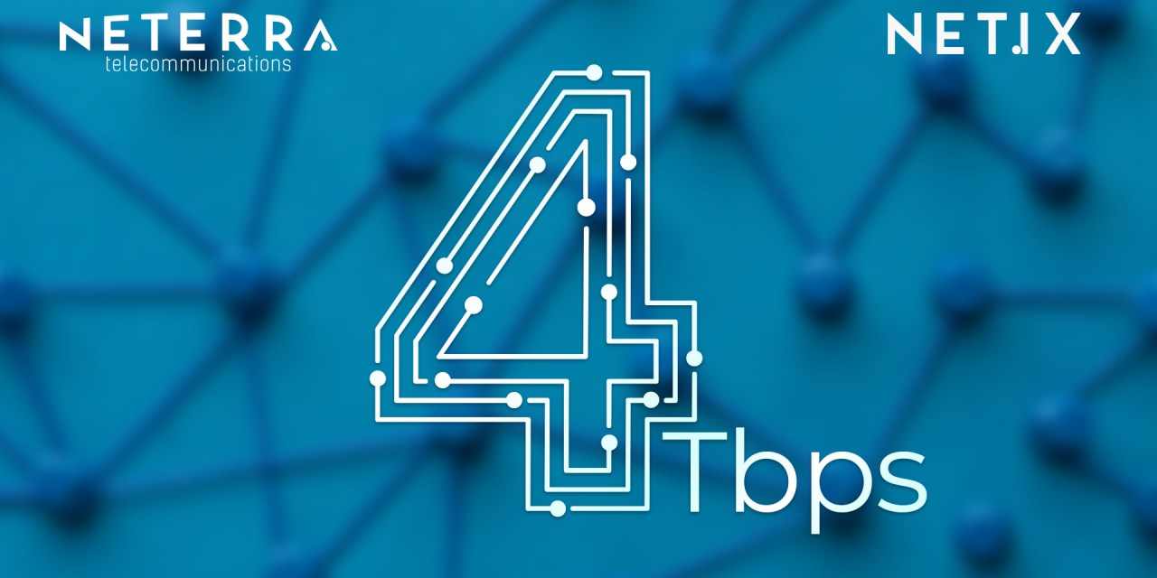 NetIX Hits a New Record of 4 Tbps Internet Exchange Traffic