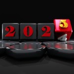 A number of cubes with the numbers 2012 on them