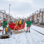 Laying fiber at Christmas time - image by Nano Banana