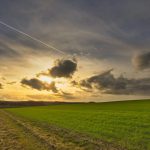 grey sunset at open field during daytime